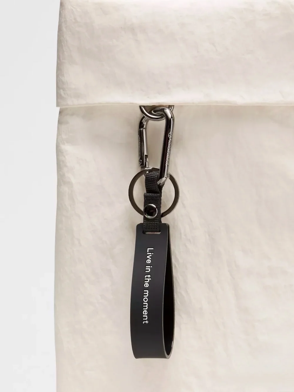 Lululemon  Silicone Keychain ColourBlack/Vapor/Silver One size